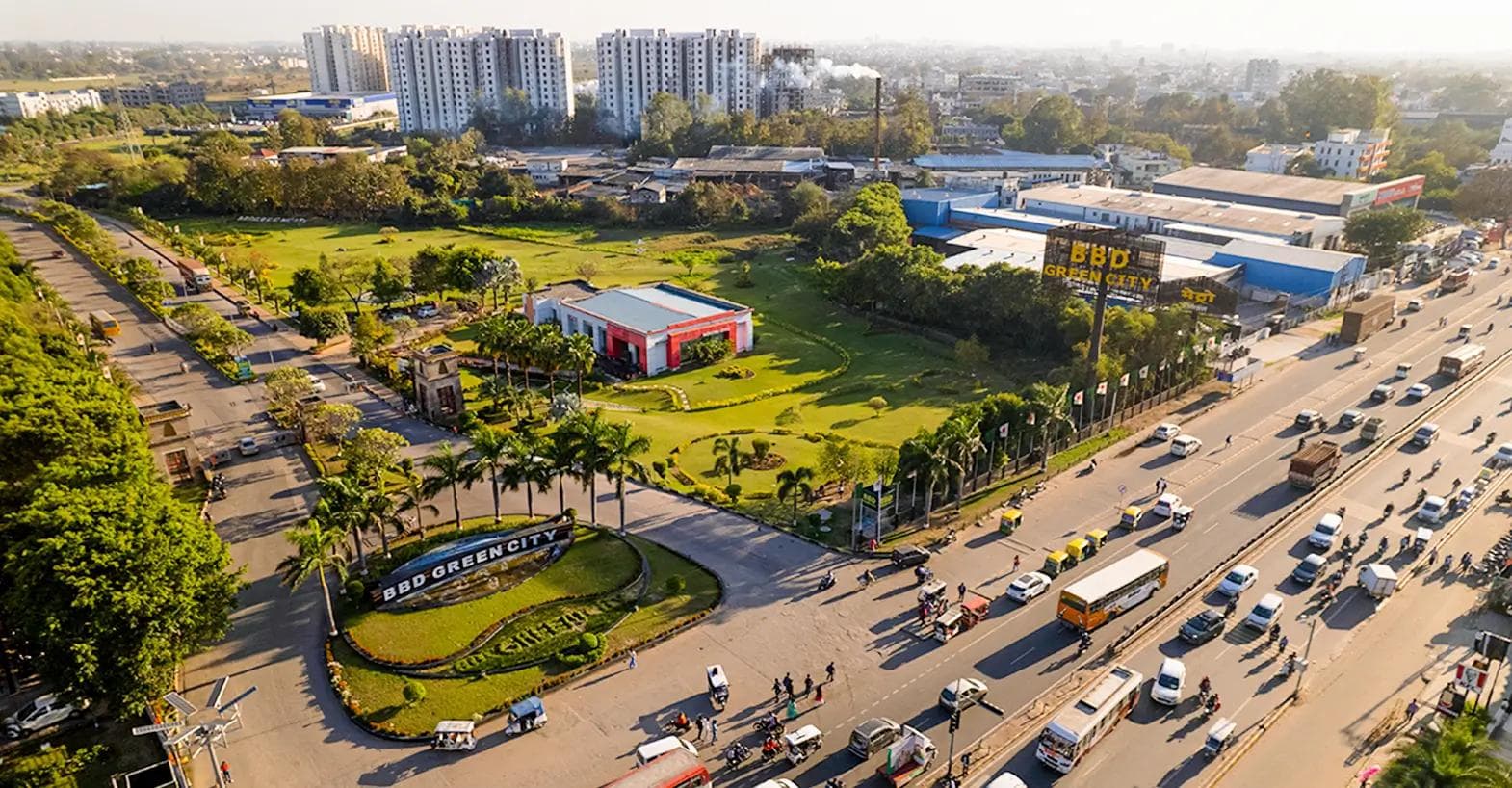 BBD Green City, Lucknow — Difwa water jar delivery area