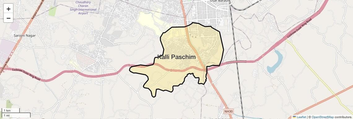 Kalli Pashchim, Lucknow — Difwa water jar delivery area