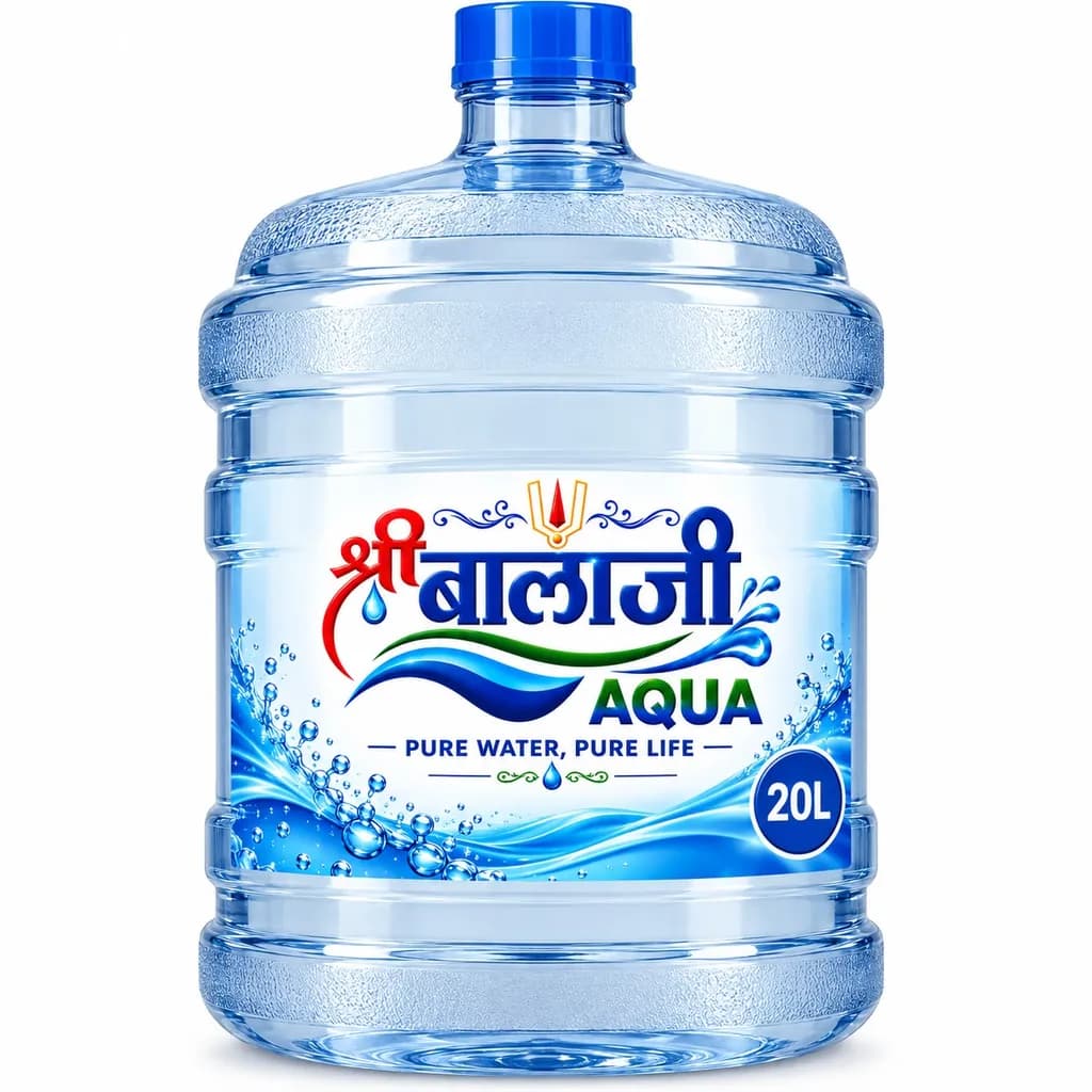 20 Liter Drinking Water Bottle — water delivery from Shree Balaji Aqua